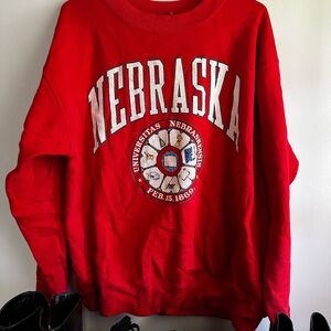 Vintage Red University of Nebraska Sweatshirt